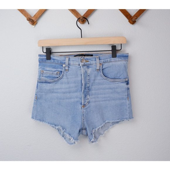 Veronica Beard Jeans Button Fly Cut Off 